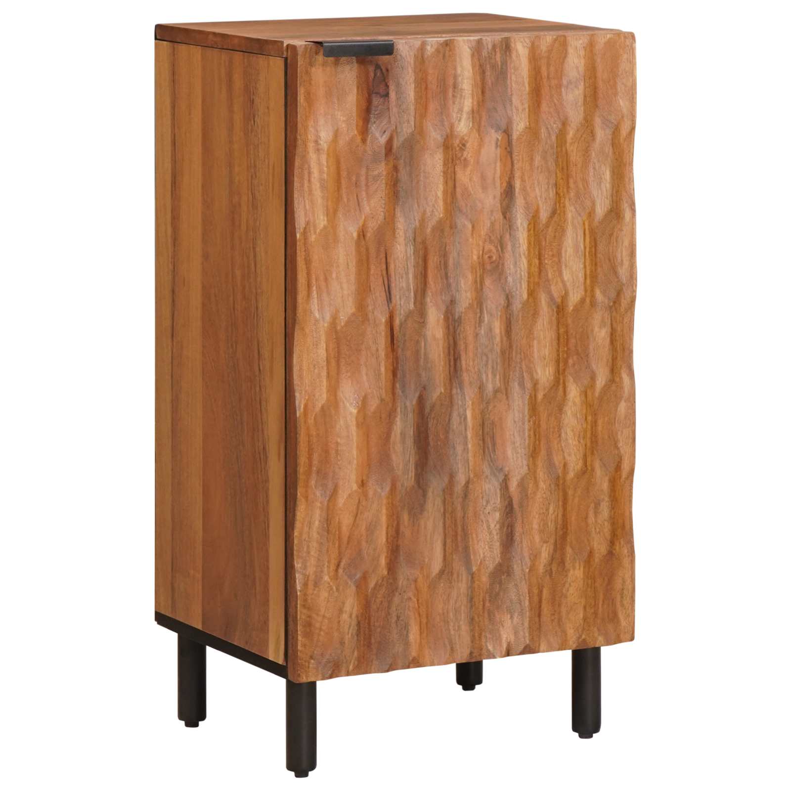 Sideboard mit Tür Weiße gewaschene Oberfläche 40 x 33 x 75 cm