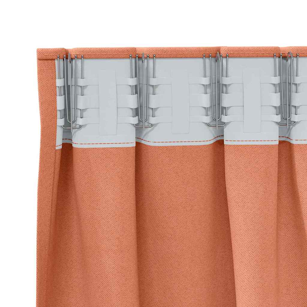 Verdunkelungs-Vorhänge mit Ringen 2 pcs Beige 140 x 140 cm