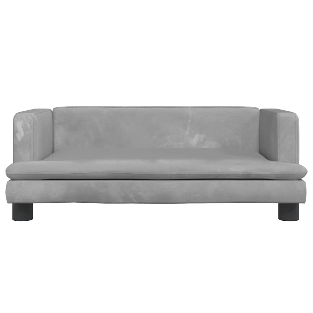 Hundebett Blau 80x45x30 cm Samt