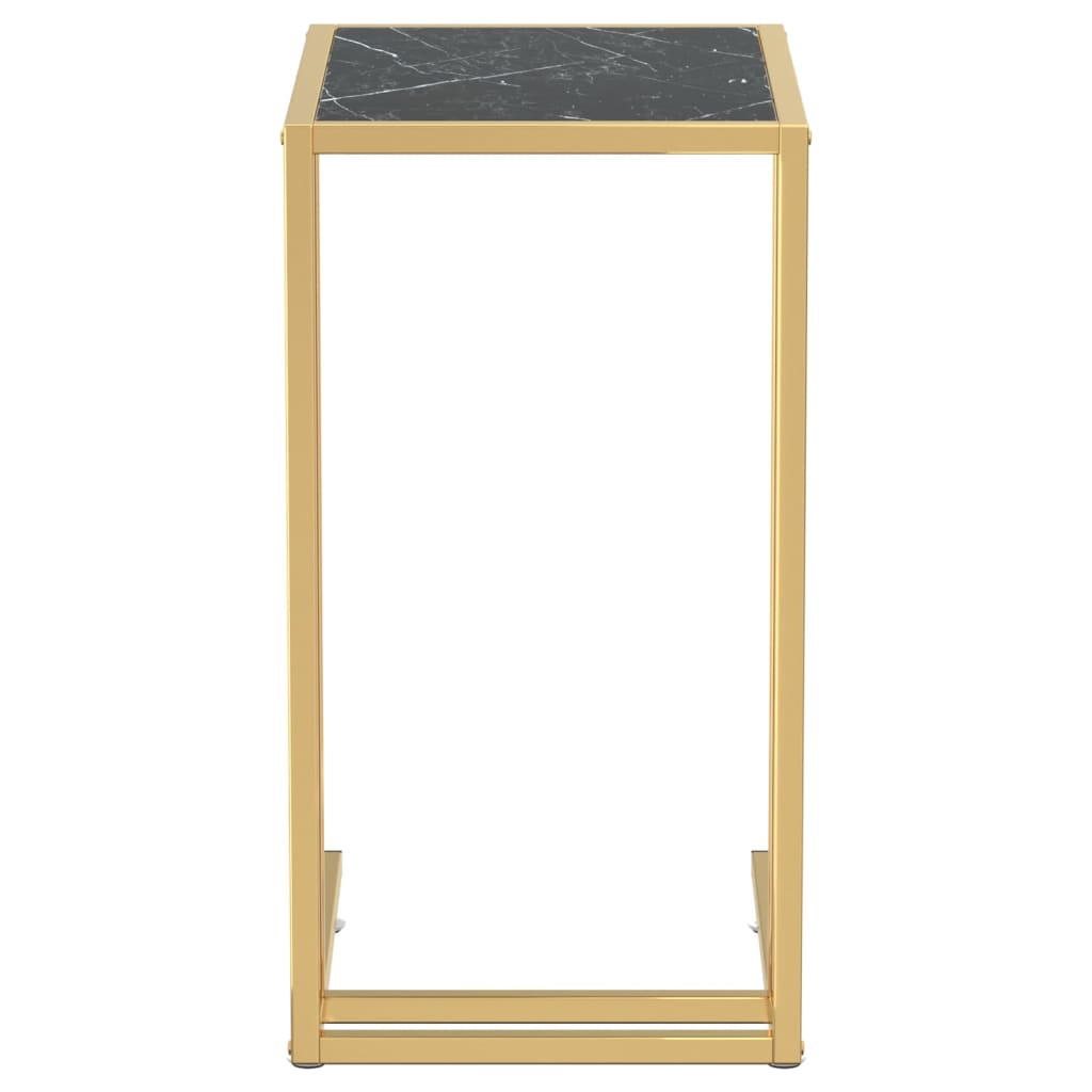 Computer-Beistelltisch Schwarz 50x35x65 cm Hartglas