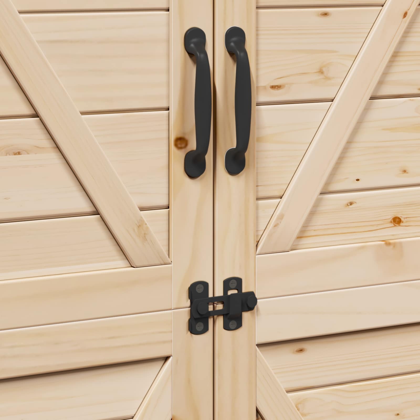 Gartenschuppen Natur 59,5 x 56 x 113,5 cm Massivholz aus Fichte