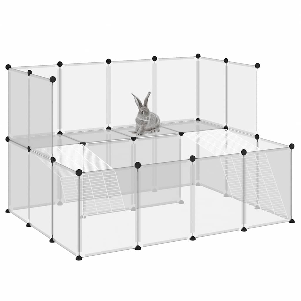 Kleintierkäfig Schwarz 143x107x93 cm PP und Stahl