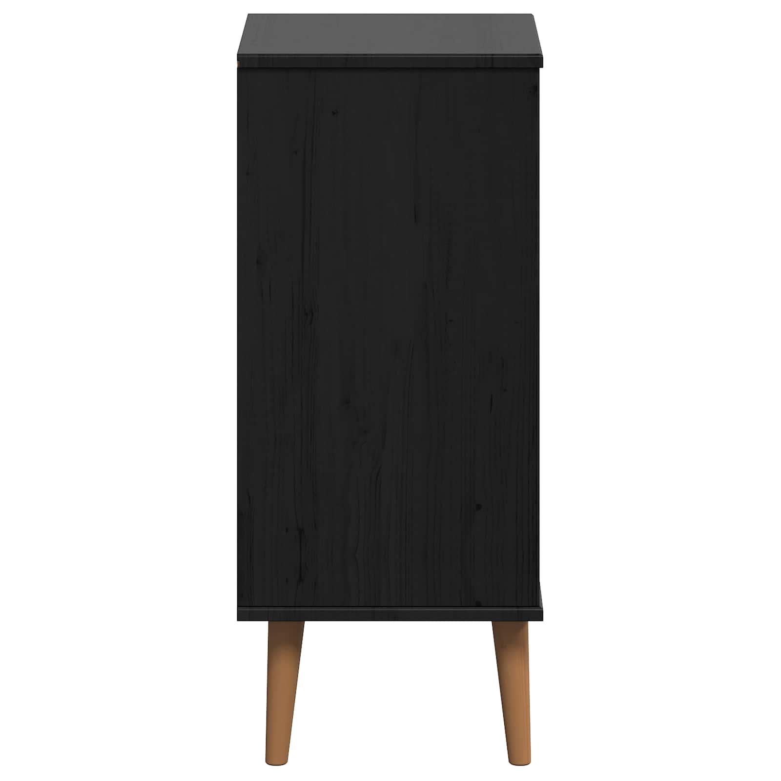Schubladenschrank MOLDE Weiß 40x35x82 cm Massivholz Kiefer