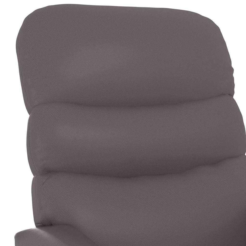 Massagesessel Grau Kunstleder