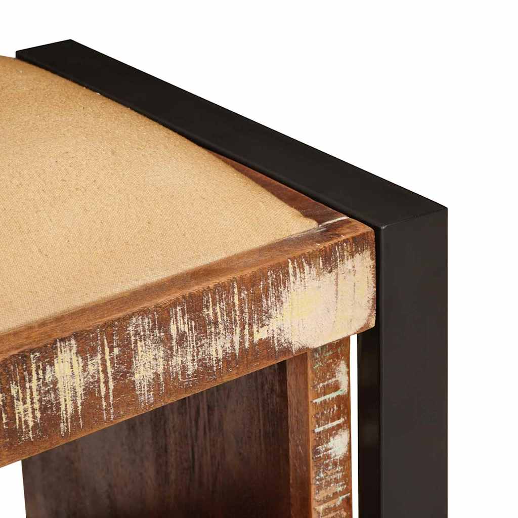 Sitzbank mit Stauraum Braun 80 x 35 x 40 cm Massivholz Mango