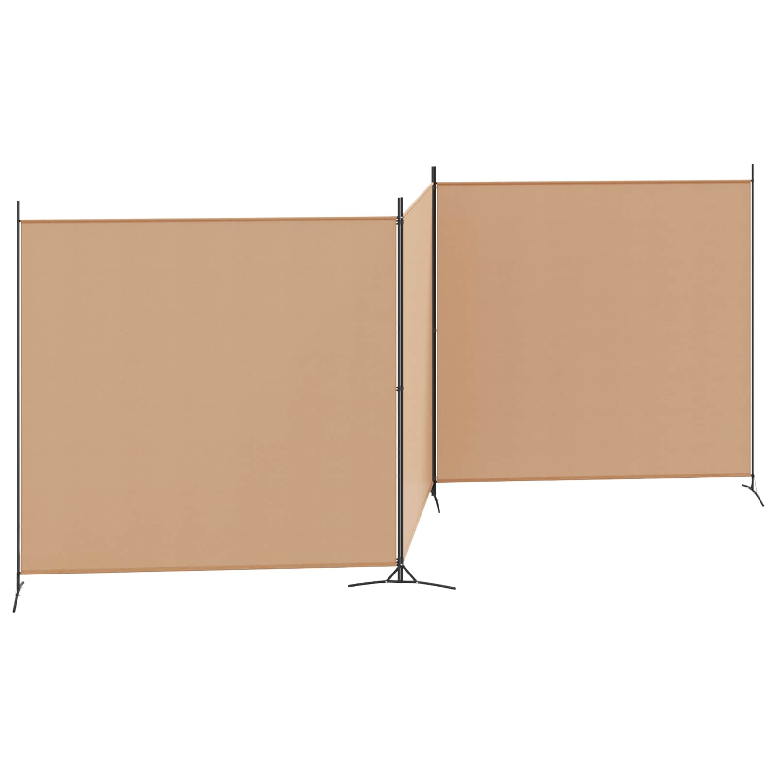 Einzel Panel Raumteiler Beige 175 x 180 cm Stoff