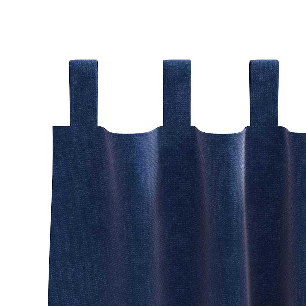 Verdunkelungsvorhänge 2 pcs Schwarz 140 x 140 cm Samt