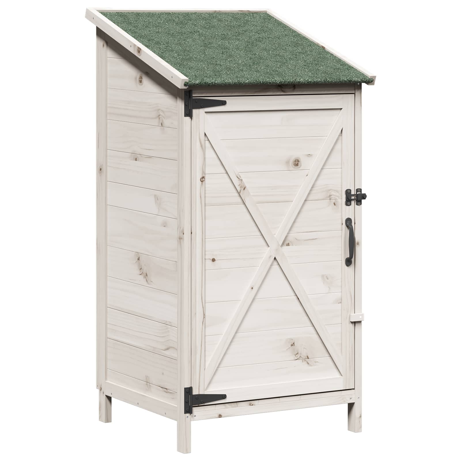 Gartenschuppen Natur 59,5 x 56 x 113,5 cm Massivholz aus Fichte