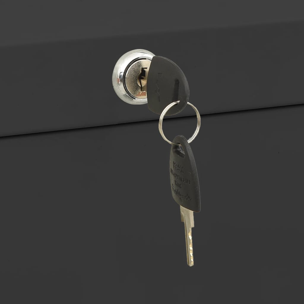 Aktenschrank Weiß 90x46x72,5 cm Stahl