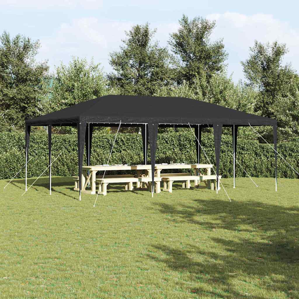 Party-Zelt Weiß 400 x 400 x 266 cm Polyethylen und Stahl