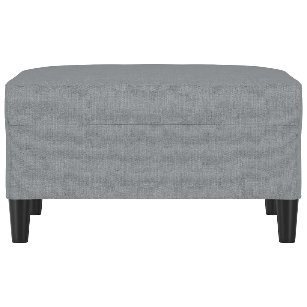 Fußhocker Hellgrau 60x50x41 cm Stoff