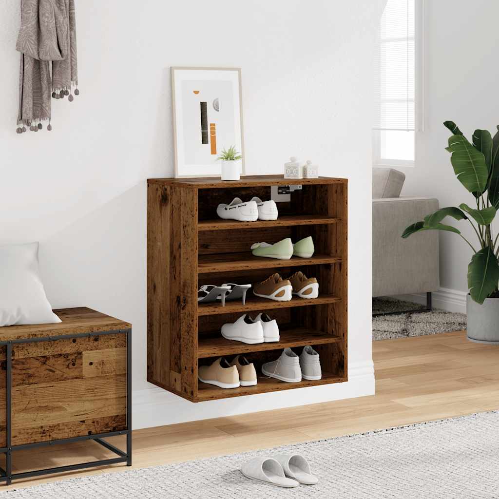Schuhschrank Weiß 60x35x70 cm Holzwerkstoff