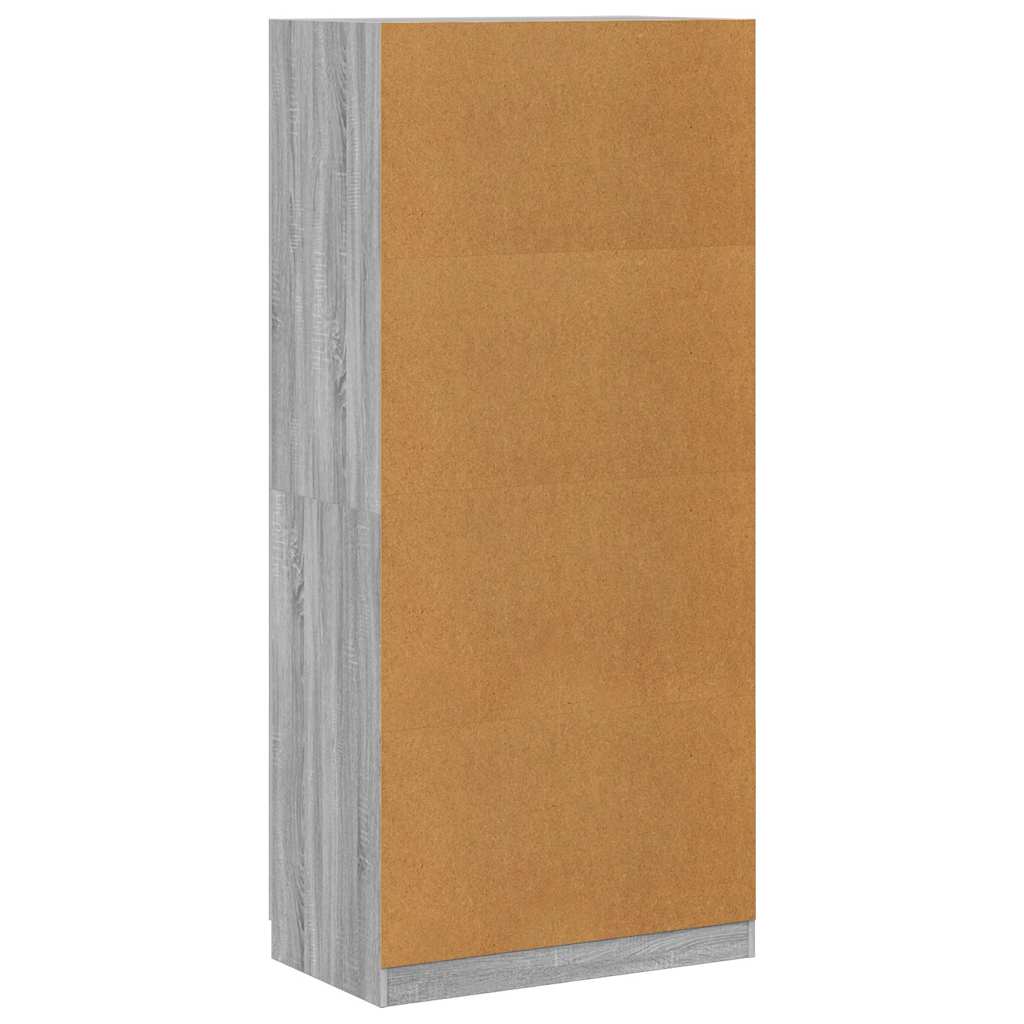 Kleiderschrank Weiß 90x52x200 cm Holzwerkstoff