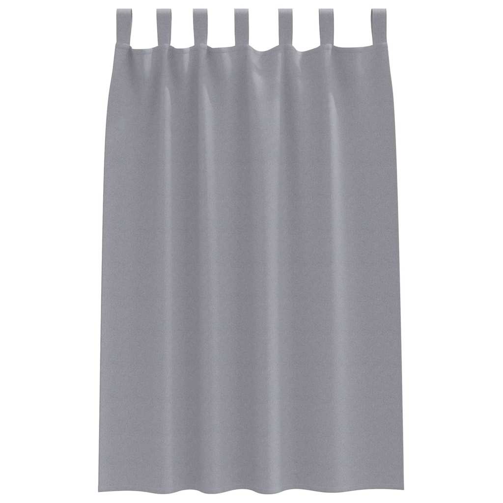 Verdunkelungs-Vorhänge mit Ringen 2 pcs Beige 140 x 140 cm