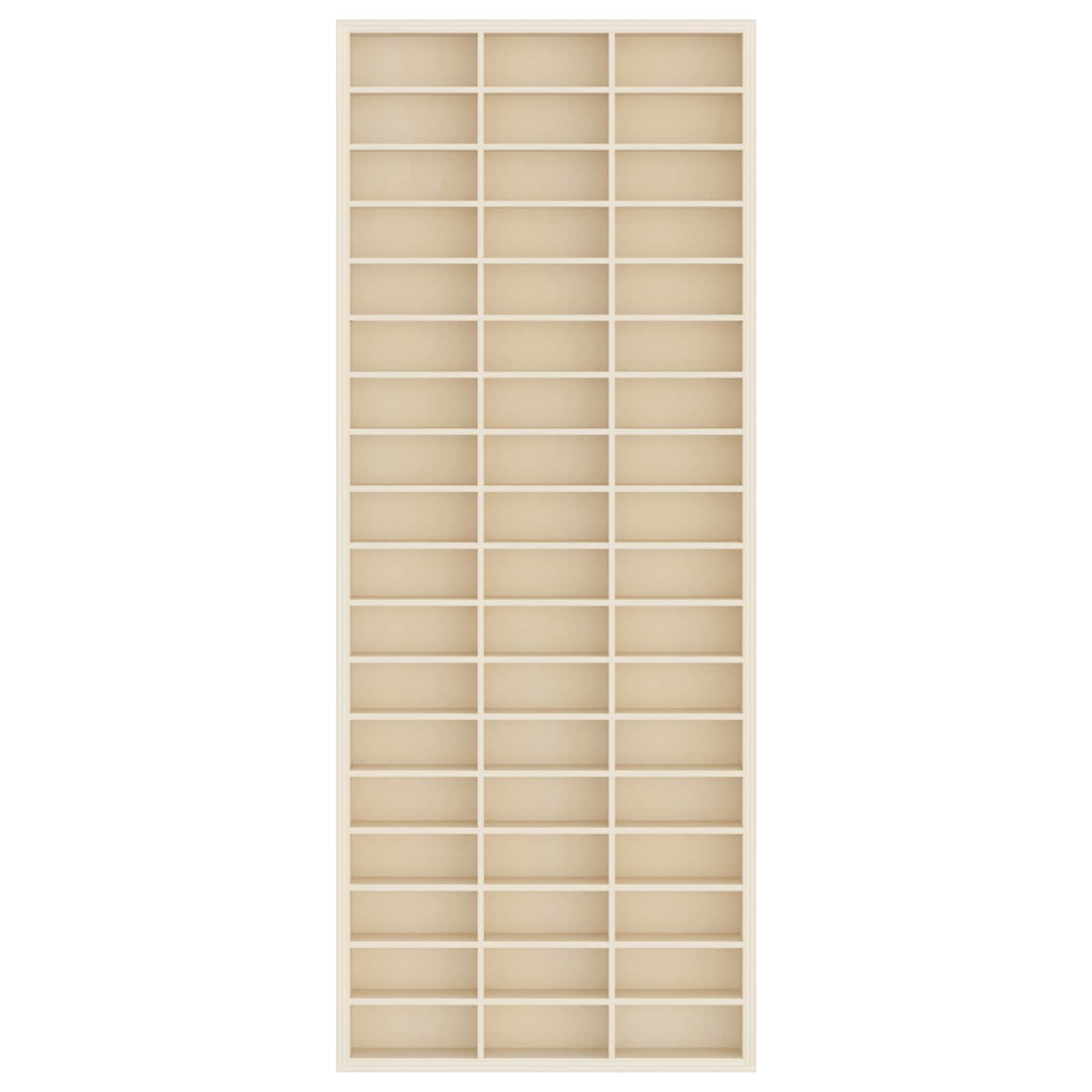 Sammlervitrine aus Holz mit 90 Fächern 50,5 x 4,5 x 79 cm