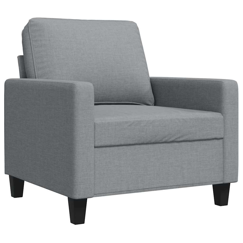 3-Sitzer-Sofa Hellgrau 180 cm Stoff