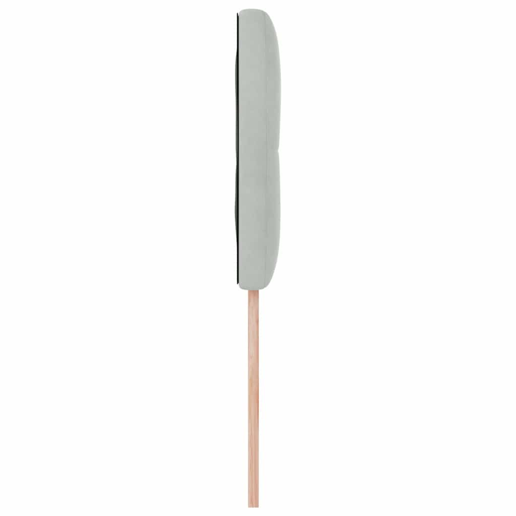 Kopfteil Hellgrau 80 cm Samt