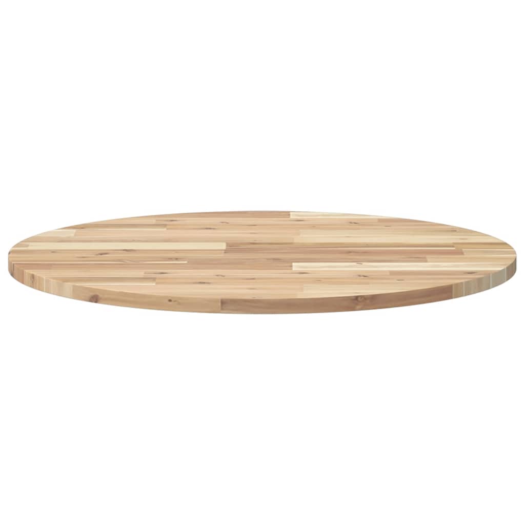Tischplatte Rund Ø40x2 cm Massivholz Akazie