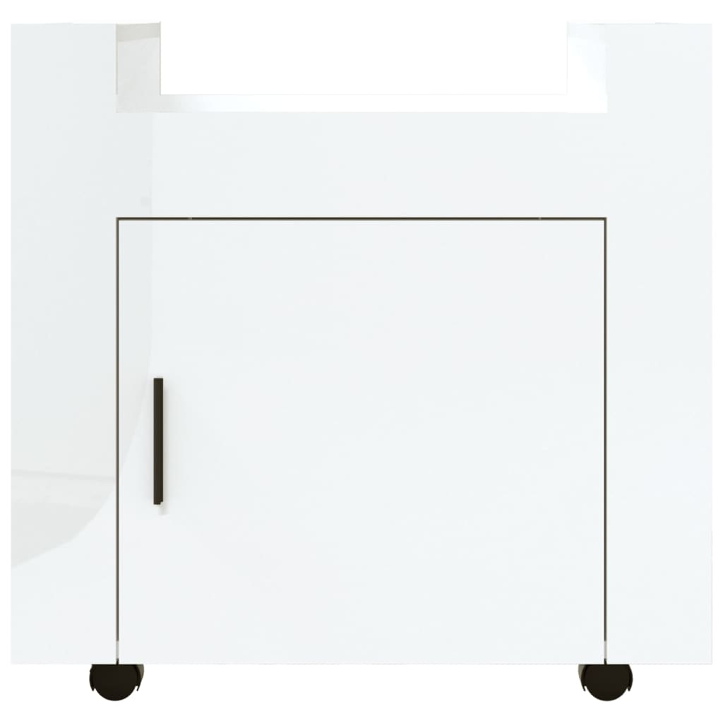 Bürowagen Weiß 60x45x60 cm Holzwerkstoff
