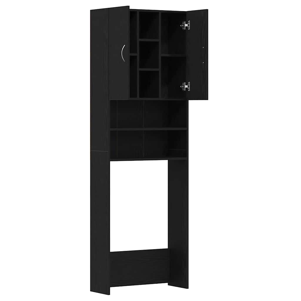 Waschmaschinenschrank Weiß 64x25,5x190 cm
