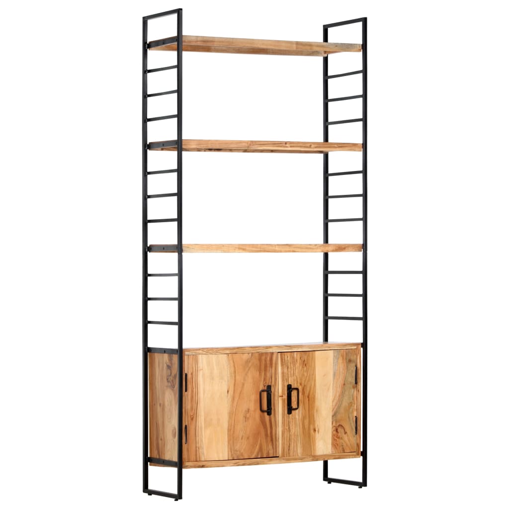 Bücherregal 4 Ebenen 80x30x180 cm Altholz Massiv