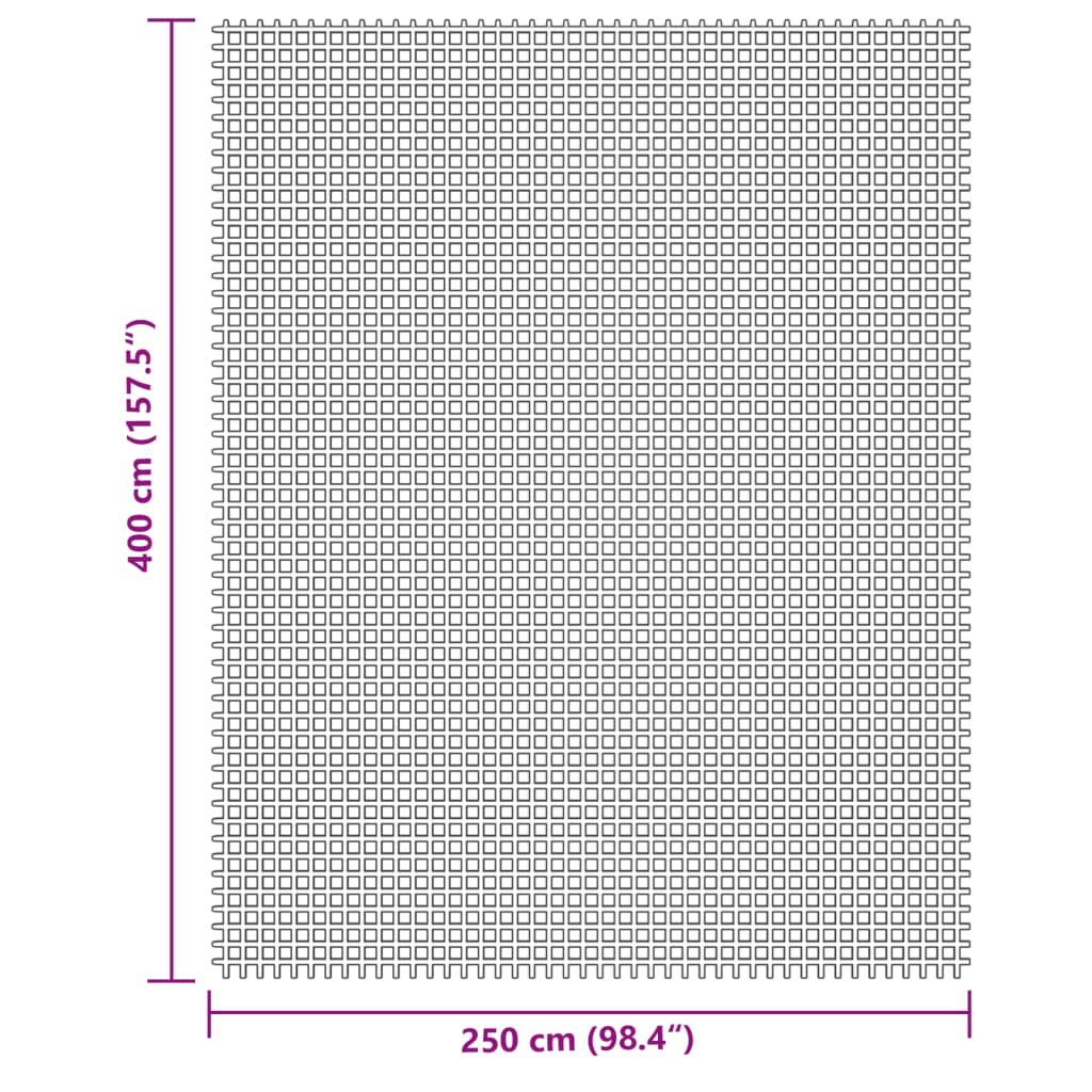 Zeltteppich Anthrazit 4x2 m