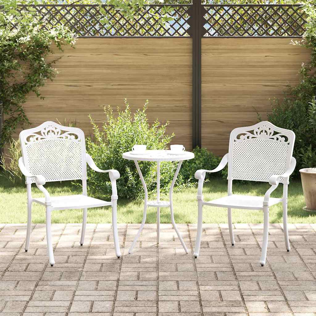 Gartenstuhl 2 pcs Bronze 55 x 55 x 92,5cm Aluminium