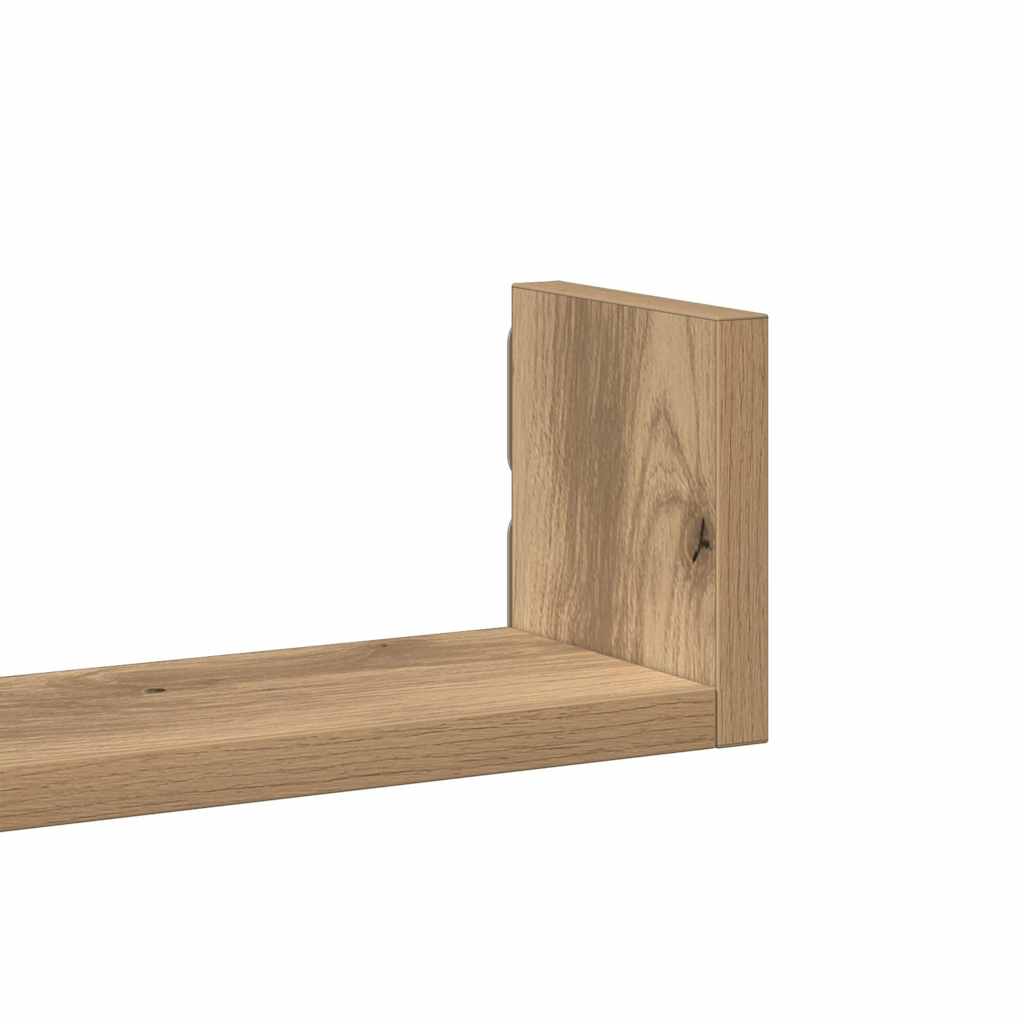 Wandregal 3 Stk. Weiß Holzwerkstoff