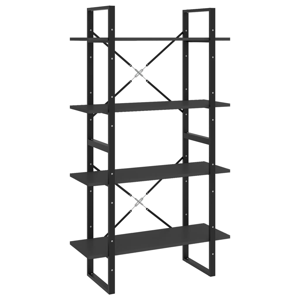 Bücherregal 2 Fächer Weiß 80x30x70 cm Holzwerkstoff