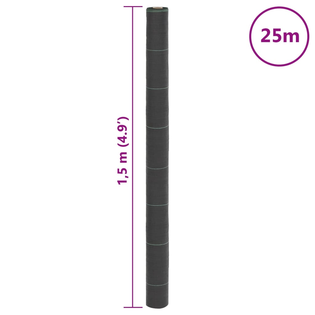 Unkrautvlies Schwarz 4x10 m PP