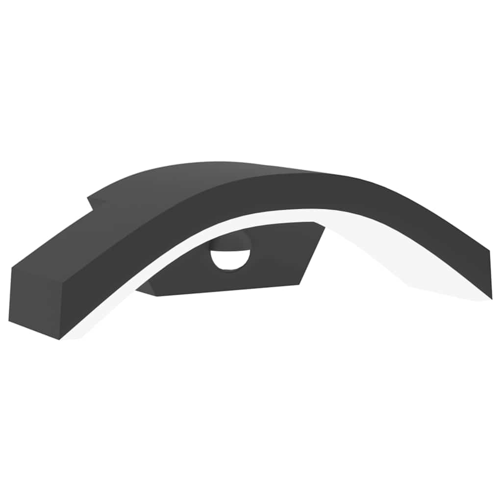 LED-Außenwandleuchten 2 Stk. Schwarz Aluminiumdruckguss