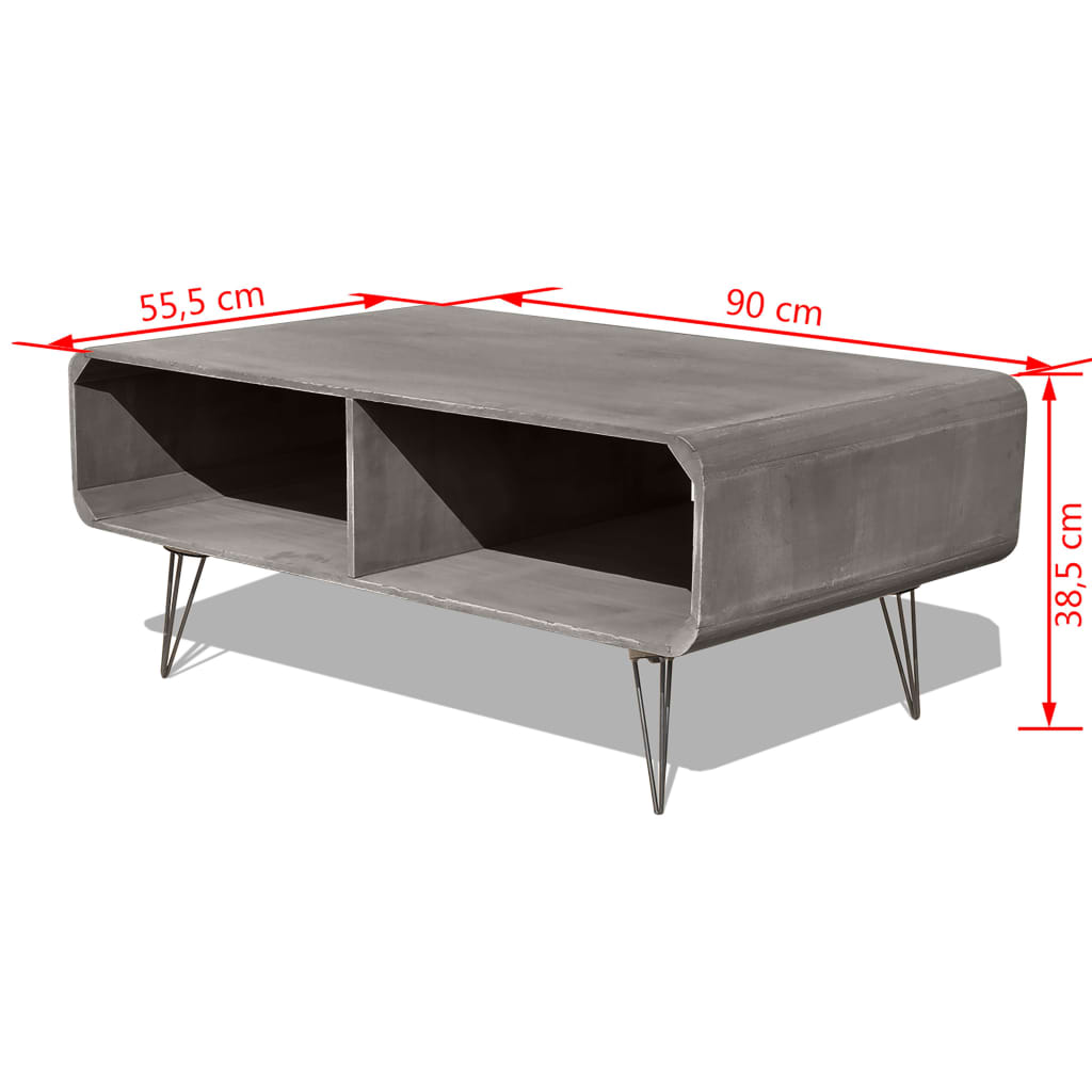 Couchtisch 90×55,5×38,5 cm Massivholz Paulownia Braun