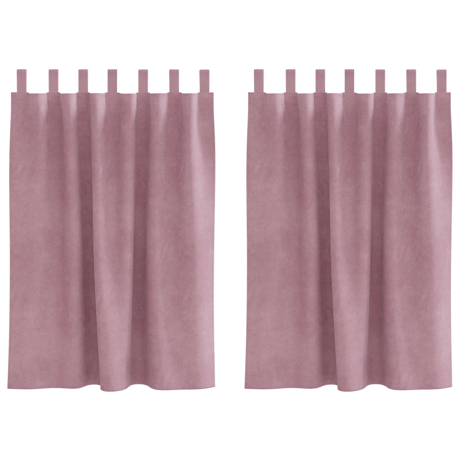 Verdunkelungsvorhänge 2 pcs Schwarz 140 x 140 cm Samt