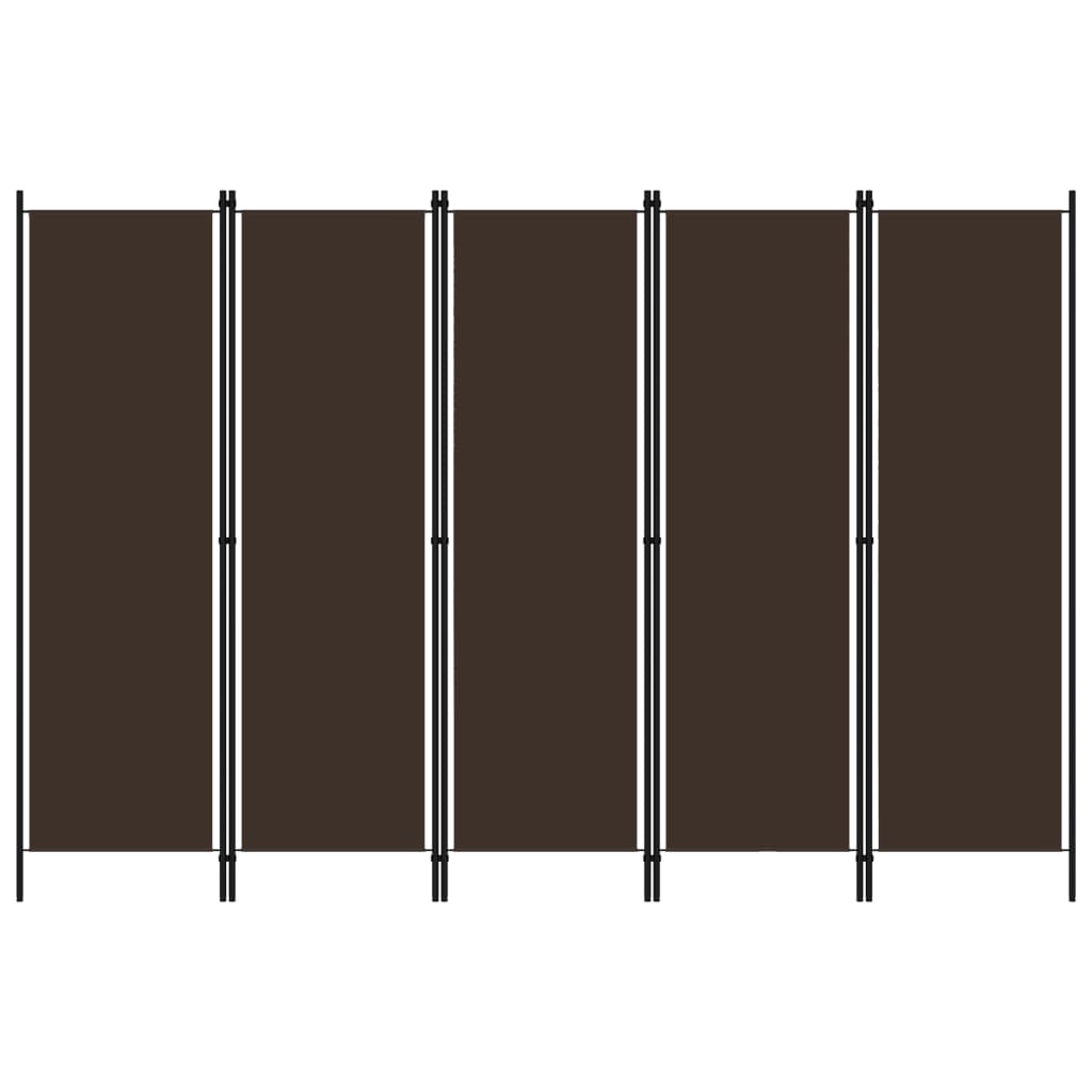 Raumteiler Beige 150 x 180 cm Stoff
