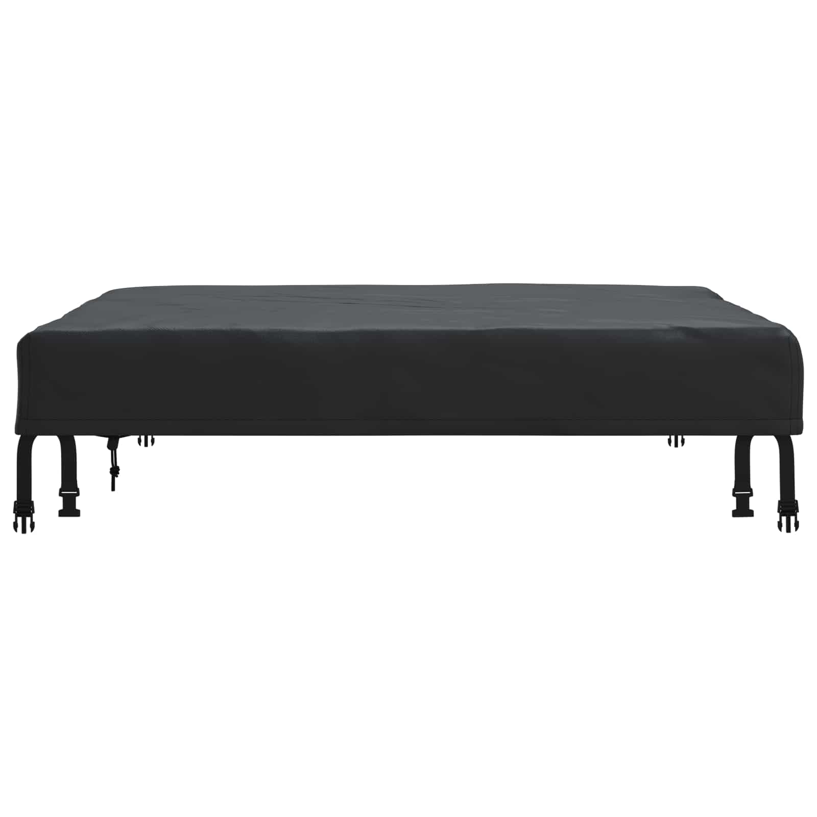 Tischdecken Uni Schwarz 62 x 62 x 15 cm Stoff