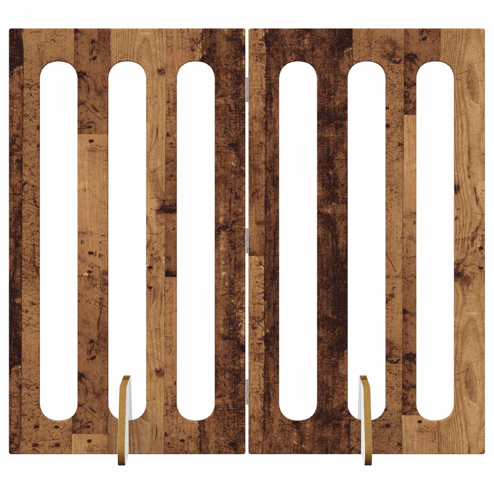 Faltbarer Haustierzaun 2 pcs Weiß 100,5 x 38 x 70 cm