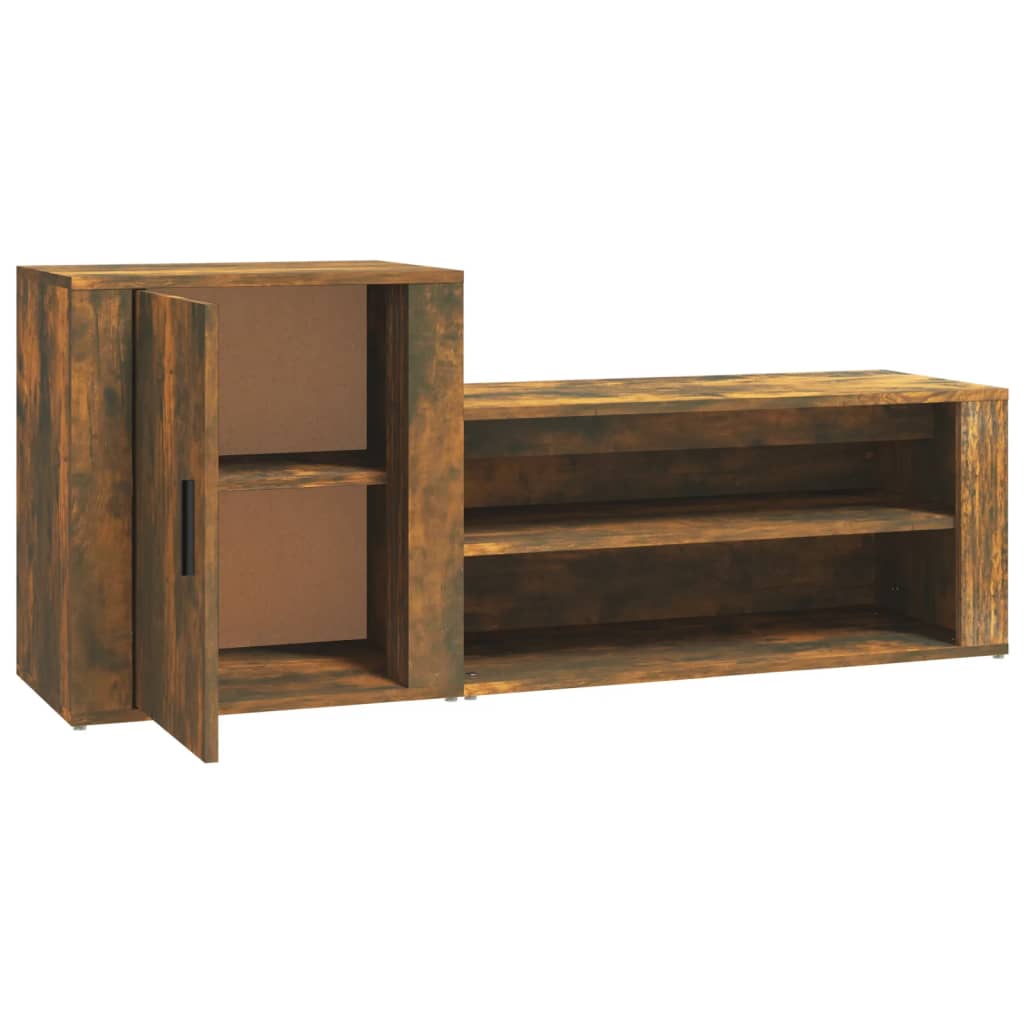 Schuhschrank Weiß 130x35x54 cm Holzwerkstoff