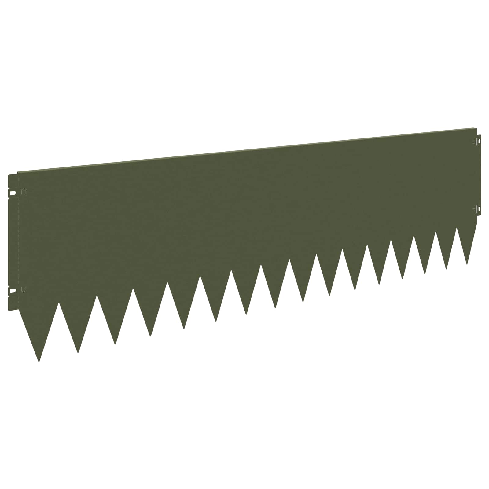 Raseneinfassung 10 pcs 103 x 10 cm Stahl Schwarz