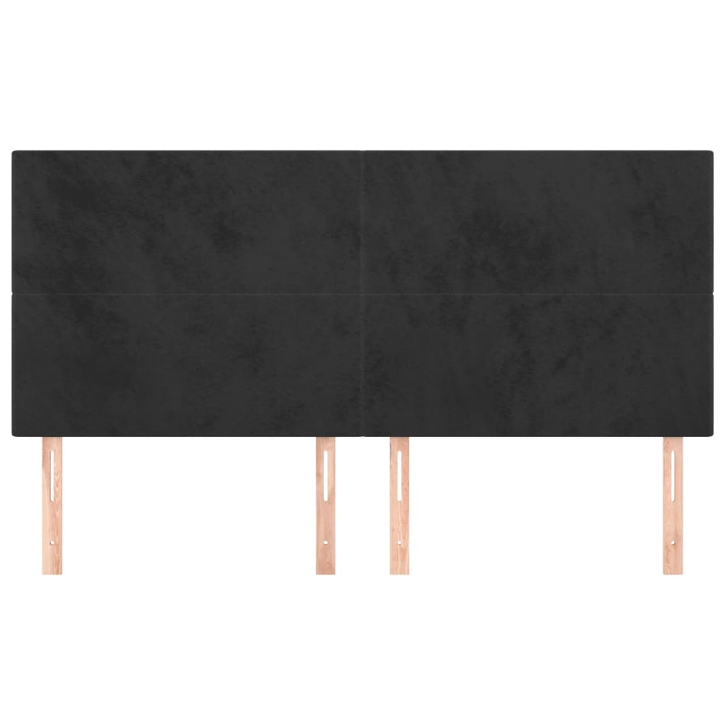 Kopfteil Hellgrau 80x5x118/128 cm Samt
