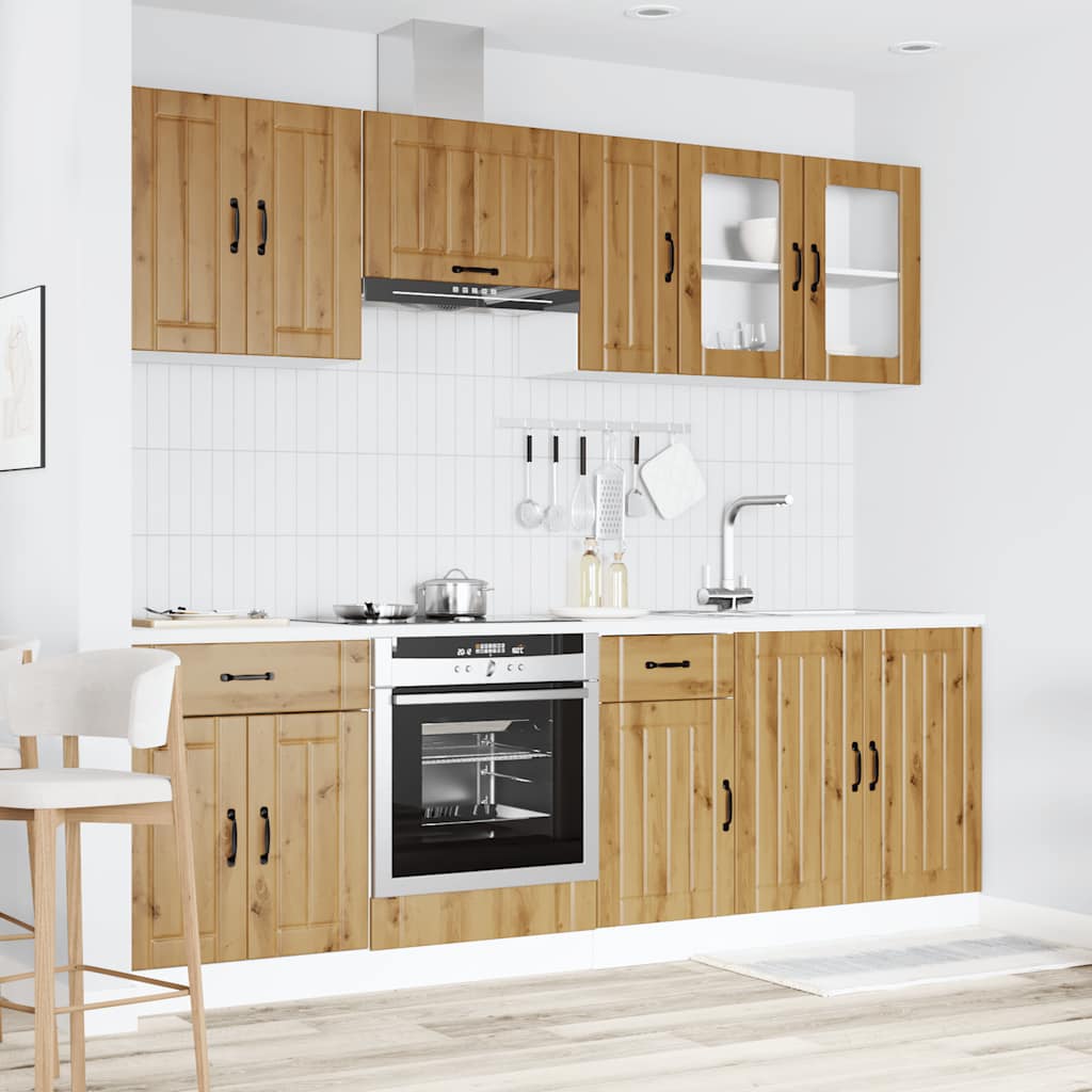 8-tlg. Küchenschrank-Set Kalmar Weiß Holzwerkstoff