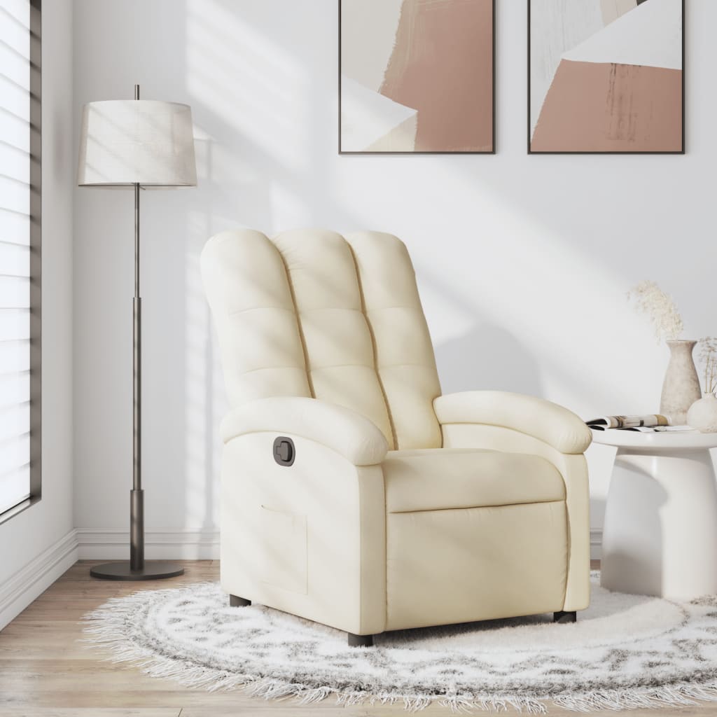 Relaxsessel Elektrisch Hellgrau Stoff