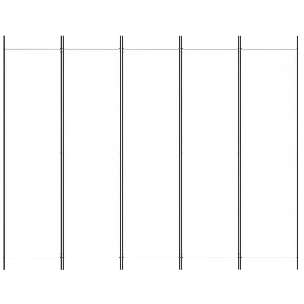 3-tlg. Paravent Schwarz 150x200 cm Stoff