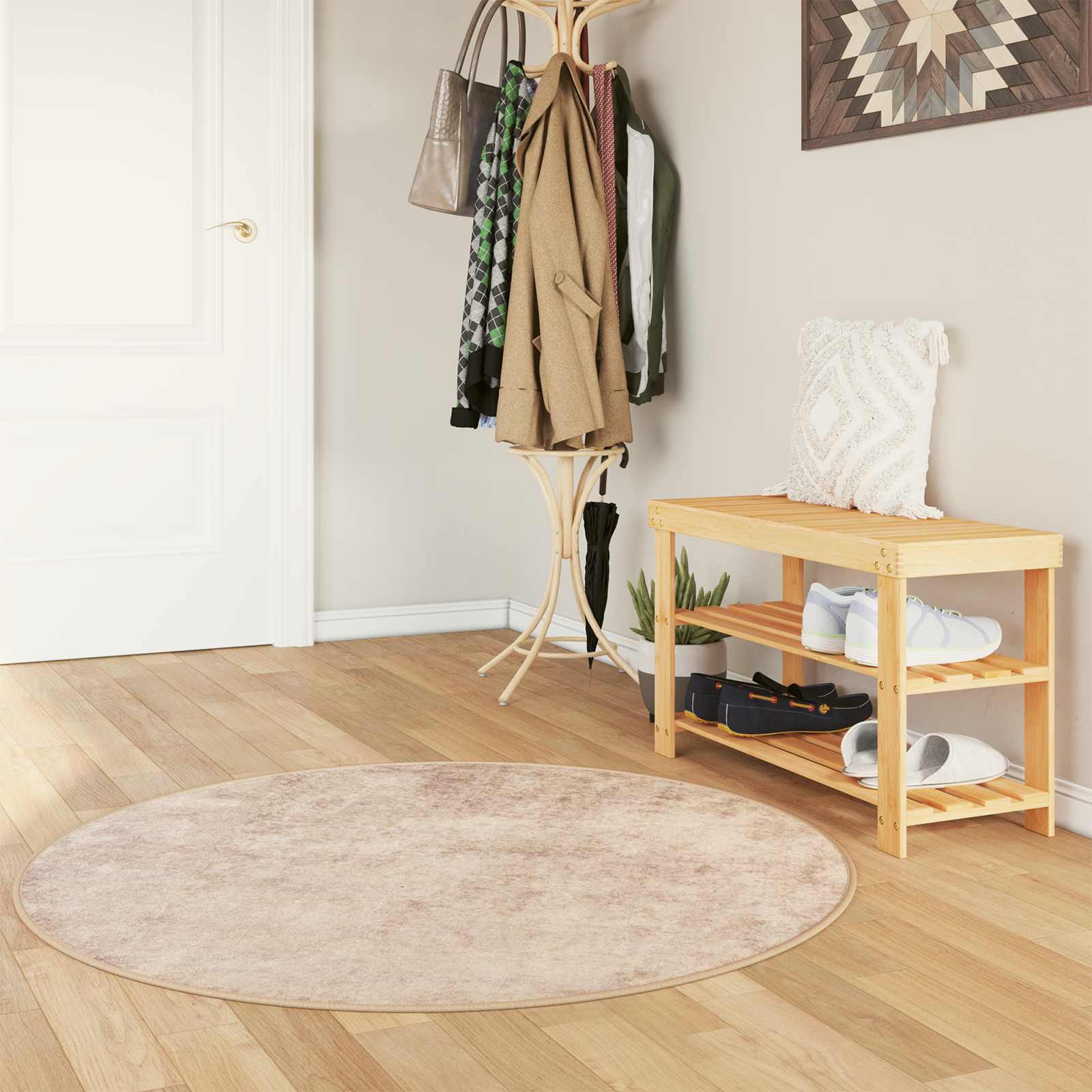 Teppich Waschbar Mehrfarbig 160x230 cm