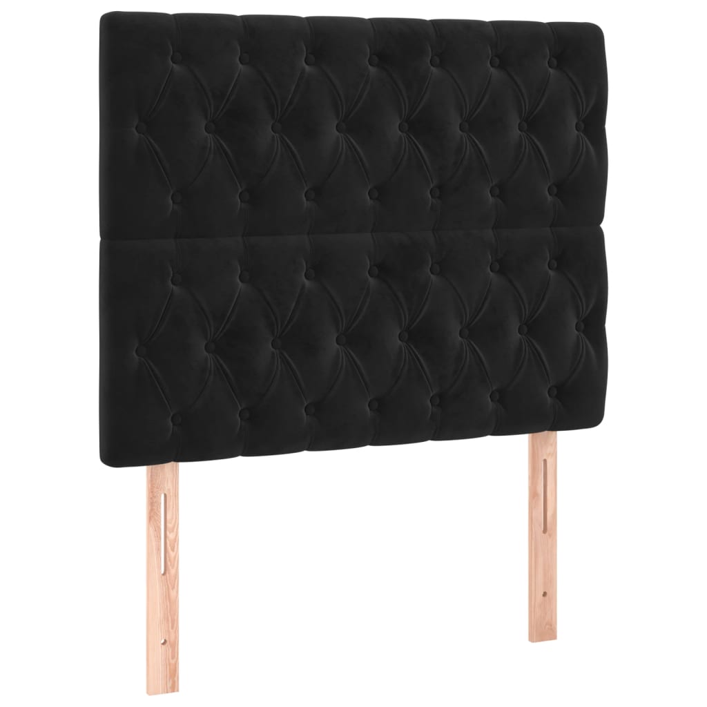 Kopfteil Hellgrau 80x7x118/128 cm Samt