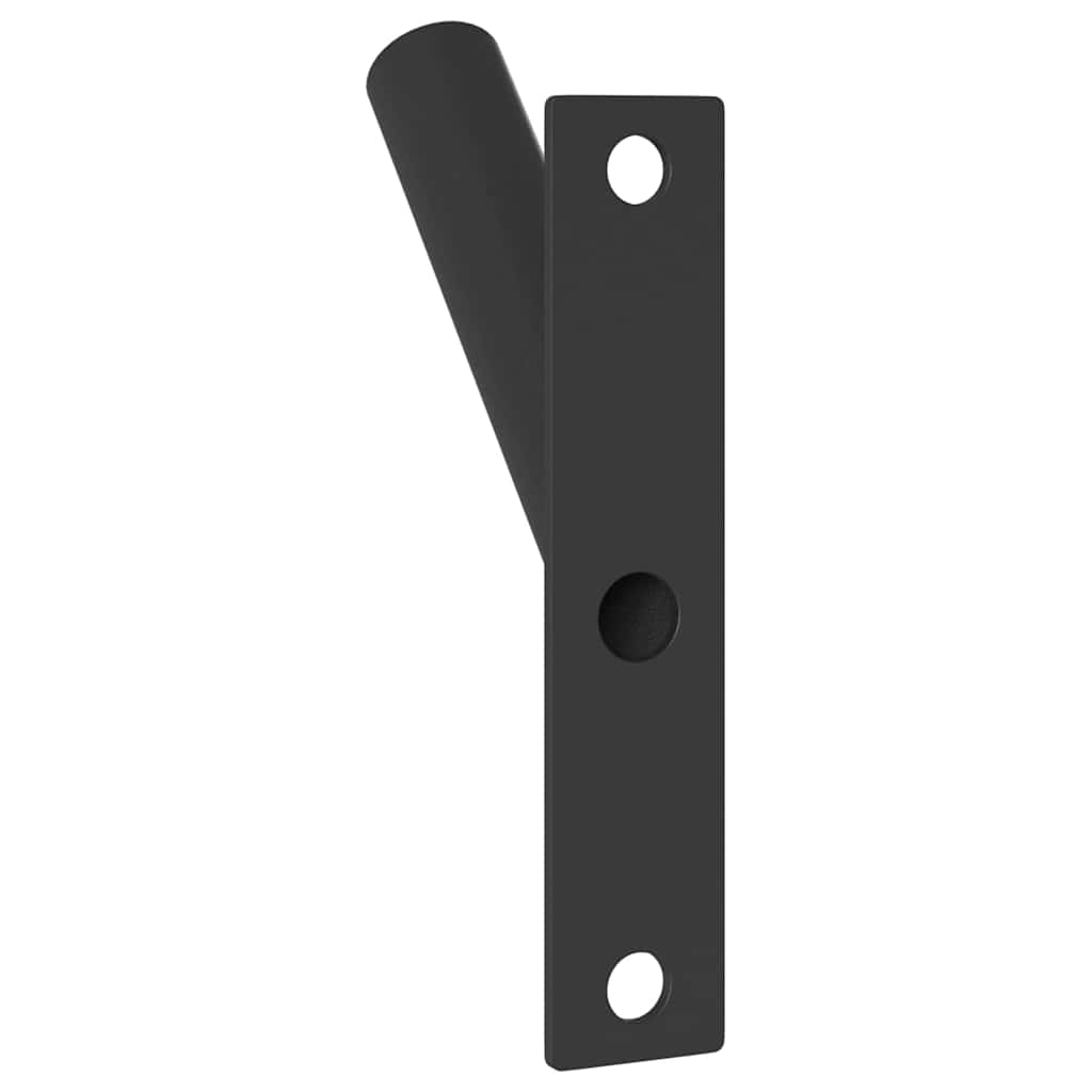 Fahnen Pole Holde Schwarz 10,5 x 7,5 x 0,25 cm Stahl