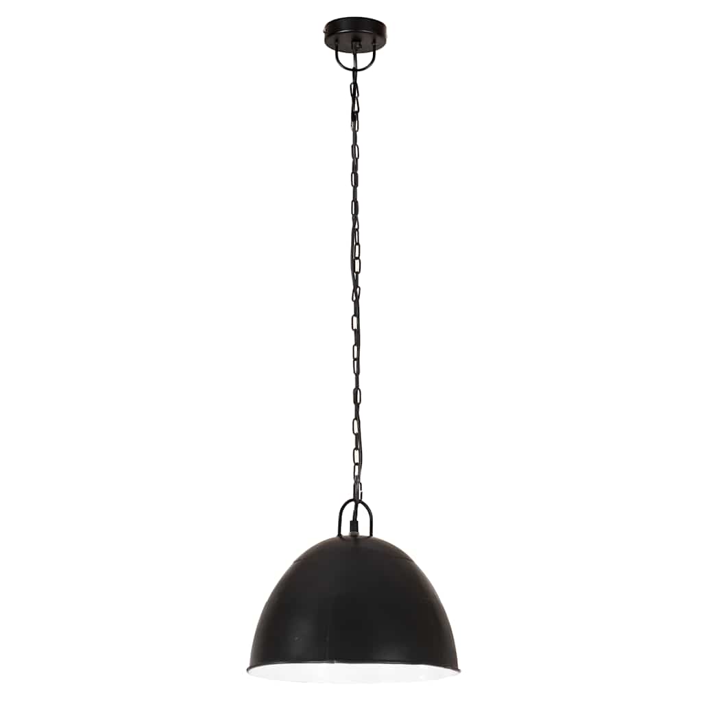 Hängelampe Vintage Industriestil 25 W Silbern Rund 31 cm E27