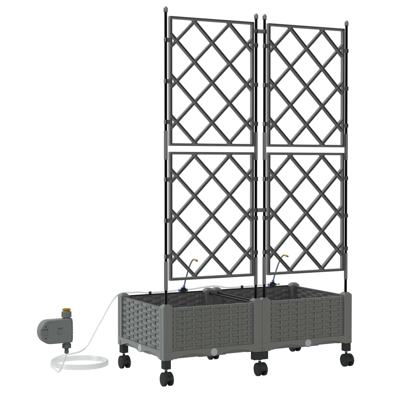 Garten-Pflanzgefäß 4 Stk. Braun 160 x 40 x 22 cm PP