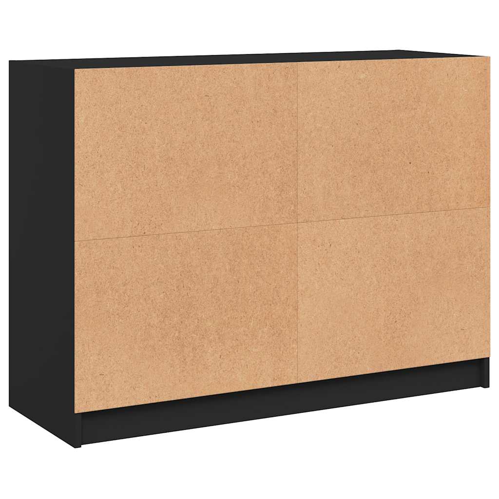 Bücherschrank mit Türen Weiß 204x37x75 cm Holzwerkstoff