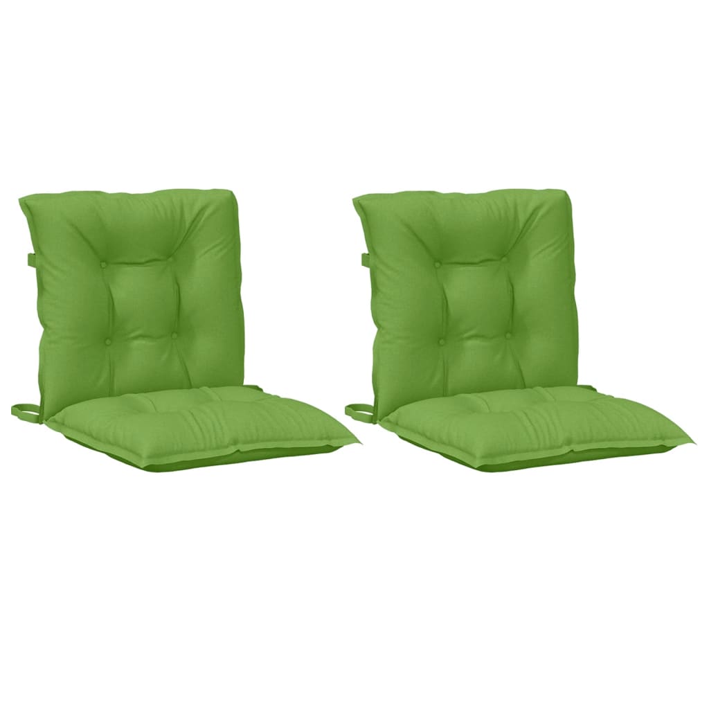Niedriglehner-Auflagen 2 Stk Melange Anthrazit 100x50x7cm Stoff