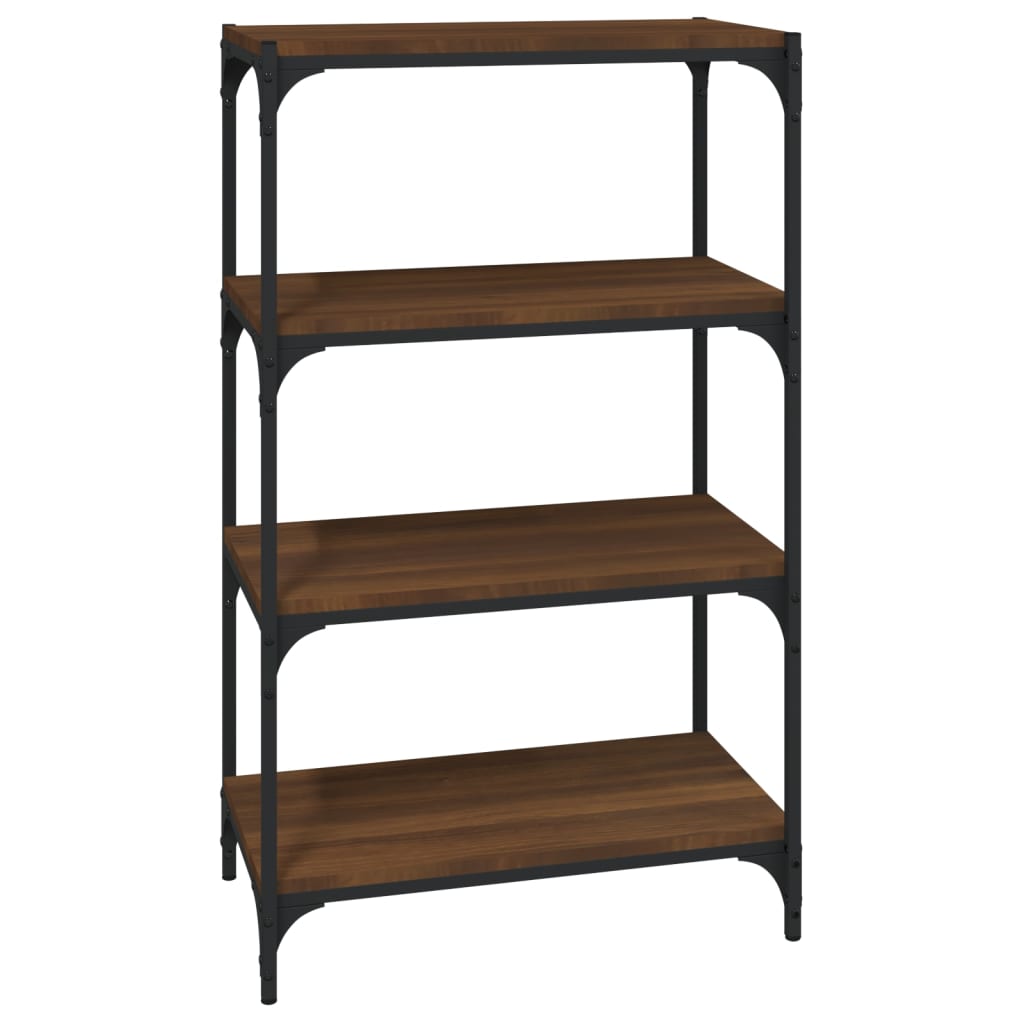 Bücherregal Schwarz 40x33x70,5 cm Holzwerkstoff und Stahl